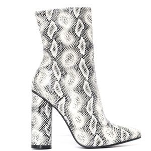 Fashion Nova “Midnight Lover” Snake Print Boot